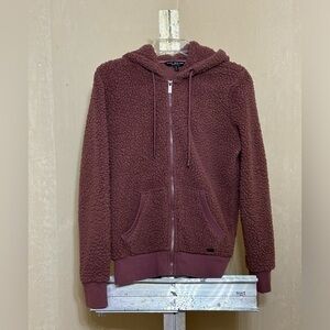 MARC NEW YORK MAUVE WOMENS FULL ZIP HOODIE SZ MEDIUM